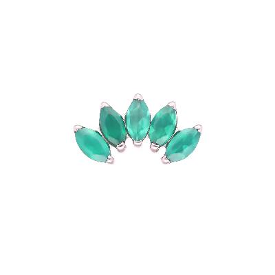 Marquise 5 Green Onyx