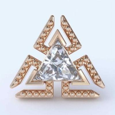 Timanfaya with beads - 18k gold threadless end