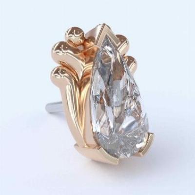 Etna - 18k gold threadless end