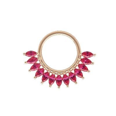 Maria Yellow Gold With Rubies